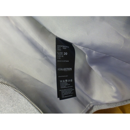 31 - A lady's Warehouse mixed blend, camel coloured jacket&nbsp; size 16; and a Debenham Collection mixed... 