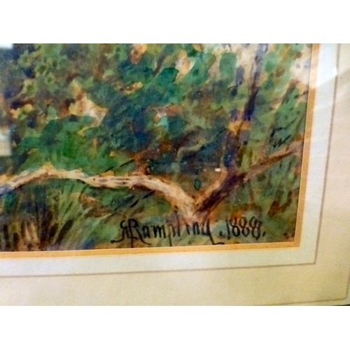 32 - Four 19thC and later watercolours: to include EB Lait - 'At Ditchling, Sussex'&nbsp; bears a signatu... 