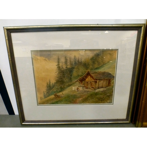 32 - Four 19thC and later watercolours: to include EB Lait - 'At Ditchling, Sussex'&nbsp; bears a signatu... 