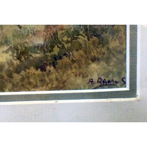 32 - Four 19thC and later watercolours: to include EB Lait - 'At Ditchling, Sussex'&nbsp; bears a signatu... 