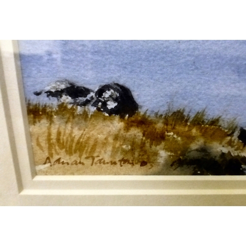 33 - Adrian Taunton - 'View from Lochan na Achlaise'  watercolour  bears a signature & dated '03 with... 