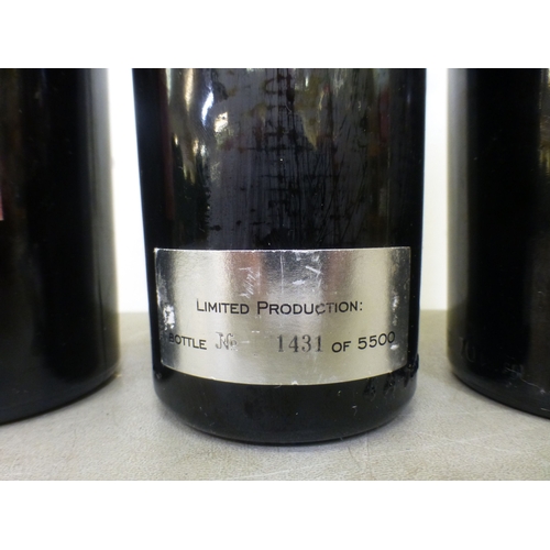 38 - Three bottles of wine: to include a Limited Edition 1431/5500 Terrestre Toscana Rossa&nbsp; 1997