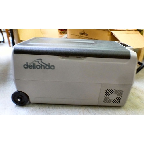 43 - A Dellonda 36L portable Dual Zone Compressor fridge freezer  boxed