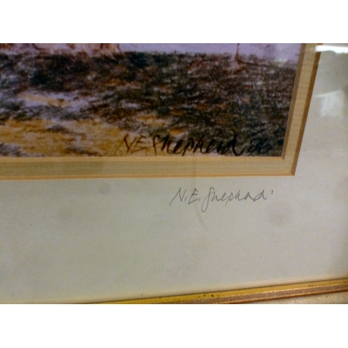 48 - Pictures and prints: to include after Harry J McGregor - a shoreline scene  Limited Edition 231/850 ... 