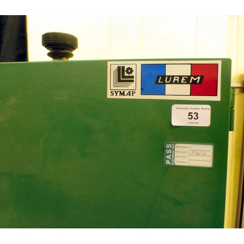 53 - A Lurem SAR 400 workshop band saw  65