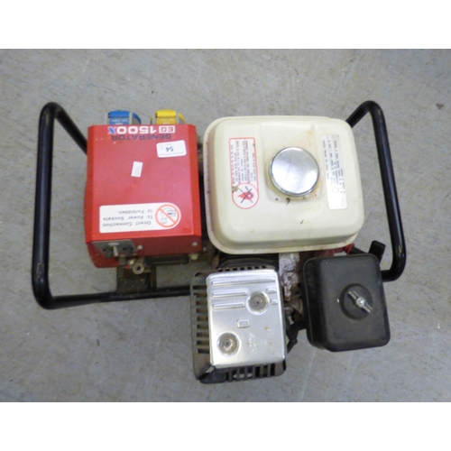 54 - A Honda EG 1500X portable generator&nbsp; 14