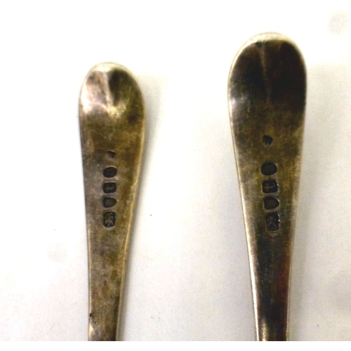 6 - Two George III fiddle pattern silver spoons&nbsp; London 1794&nbsp; (approx. combined gross weight 1... 