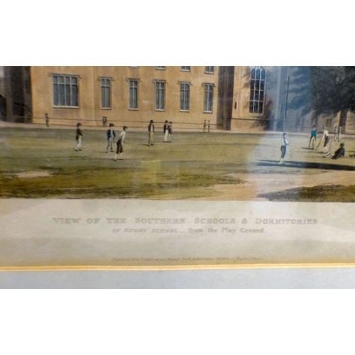 102 - Prints: to include after E Rudge - 'Grand Entrance to Rugby School House'&nbsp; print&nbsp; 8