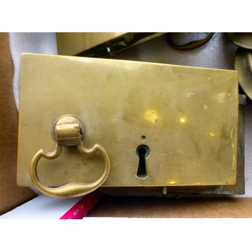 111 - Late 19th/early 20thC door furniture: to include locks; and knobs