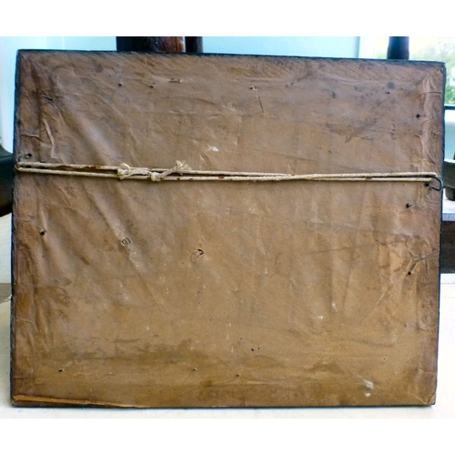 113 - A 19thC sampler by one Harriet Harrison, aged 9  bearing verse  8