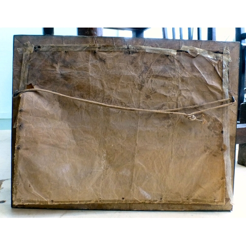 114 - A 19thC sampler by one Harriet Harrison, aged 10&nbsp; bearing verse with a border&nbsp; dated 1827&... 