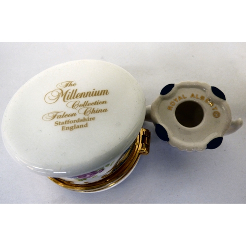 119 - Decorative ceramics: to include a Royal Doulton porcelain figure 'Kathy'  HN3305  7