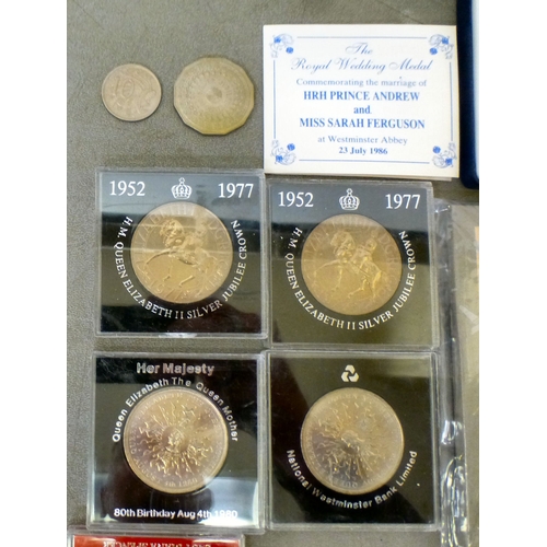204 - Uncollated collector's coins: to include a silver proof example&nbsp; cased
