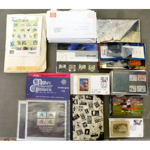 206 - Uncollated postage stamps: to include Presentation packs