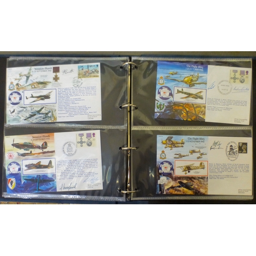 207 - Uncollated postage stamps: to include signed Battle of Britain examples