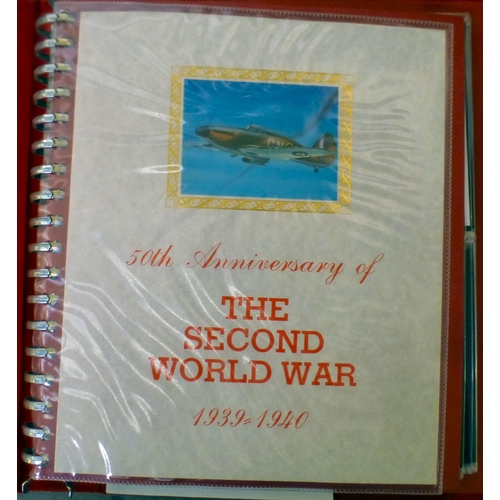 207 - Uncollated postage stamps: to include signed Battle of Britain examples