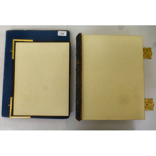 234 - An illustrated National Bible, bound with brass mounts; and a book, 'A Complete Account of the Build... 