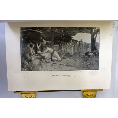 234 - An illustrated National Bible, bound with brass mounts; and a book, 'A Complete Account of the Build... 