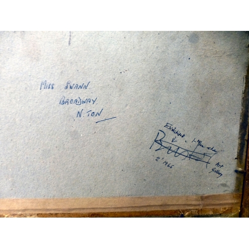 235 - Henry Bird - 'Chinese Fantasy'&nbsp; mixed media&nbsp; bears a signature & text verso&nbsp; 22