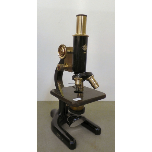 Two vintage microscopes: to include a WR Prior & Co Ltd of London ...