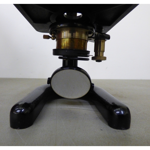 Two vintage microscopes: to include a WR Prior & Co Ltd of London ...