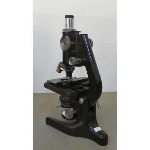 Two vintage microscopes: to include a WR Prior & Co Ltd of London ...