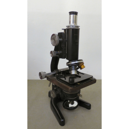 Two vintage microscopes: to include a WR Prior & Co Ltd of London ...