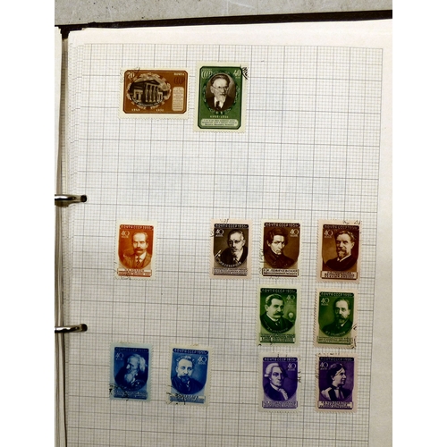 37 - An album of circa 1900-1960s uncollated Russian used/unused postage stamps