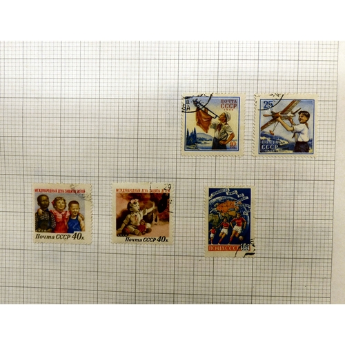 37 - An album of circa 1900-1960s uncollated Russian used/unused postage stamps