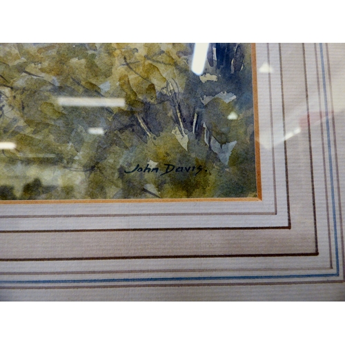 63 - John Davis - 'Knaresborough, Yorkshire'  watercolour  bears a signature & dated September 1992 v... 