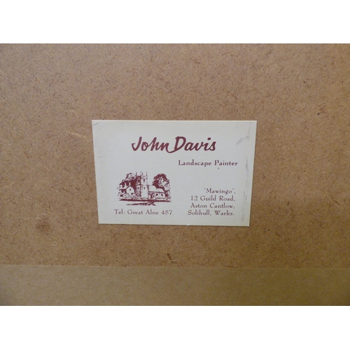 63 - John Davis - 'Knaresborough, Yorkshire'  watercolour  bears a signature & dated September 1992 v... 