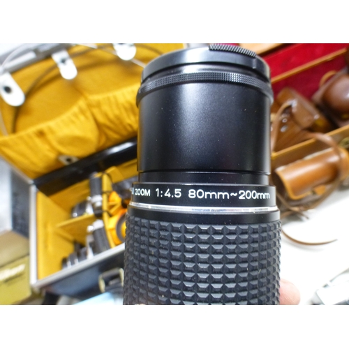 70 - Photographic equipment and accessories: to include Pentax and other lenses