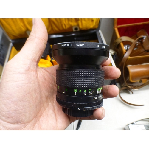 70 - Photographic equipment and accessories: to include Pentax and other lenses