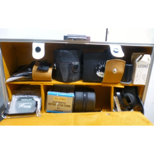 70 - Photographic equipment and accessories: to include Pentax and other lenses