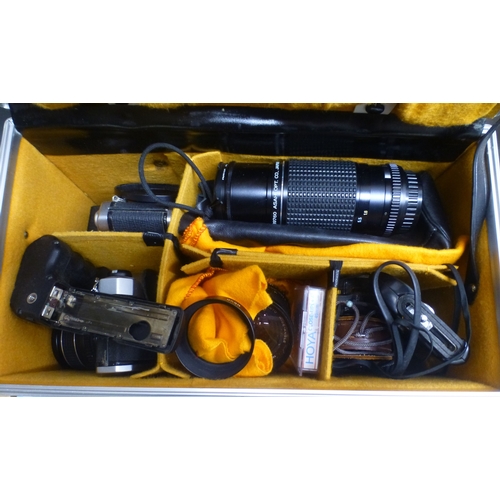 70 - Photographic equipment and accessories: to include Pentax and other lenses