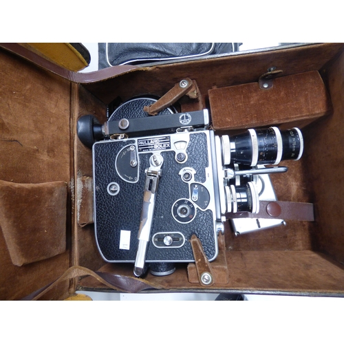 71 - Vintage photographic equipment: to include two Bolex Paillard cameras