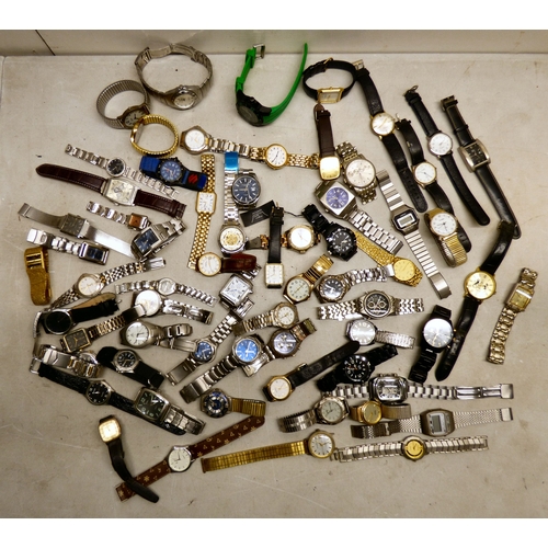 77 - Wristwatches&nbsp; variously cased and strapped