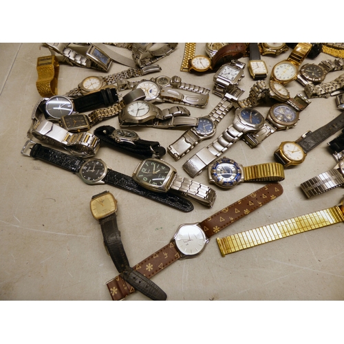 77 - Wristwatches&nbsp; variously cased and strapped