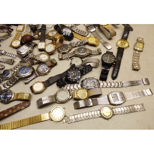 77 - Wristwatches&nbsp; variously cased and strapped