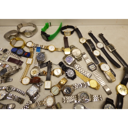 77 - Wristwatches&nbsp; variously cased and strapped