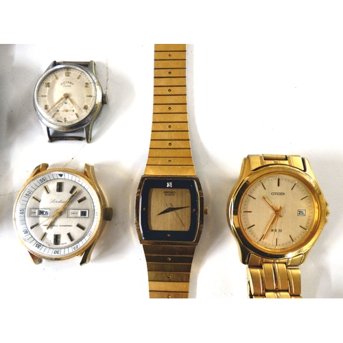 78 - Wristwatches&nbsp; variously cased and strapped