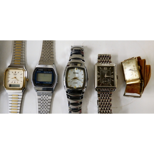 78 - Wristwatches&nbsp; variously cased and strapped