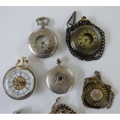 79 - Modern and antique inspired, skeleton and other pocket watches