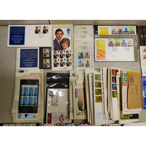 82 - Uncollated Mint unused stamps; PHQ cards; First Day covers; presentation packs; and similar stamps