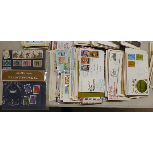 82 - Uncollated Mint unused stamps; PHQ cards; First Day covers; presentation packs; and similar stamps