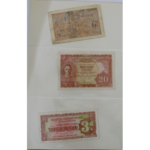 83 - An album of uncollated mainly British pre/post decimal bank notes, featuring &pound;1 and &pound;20