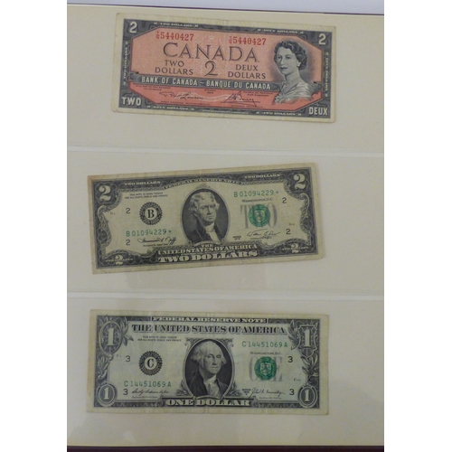 83 - An album of uncollated mainly British pre/post decimal bank notes, featuring &pound;1 and &pound;20