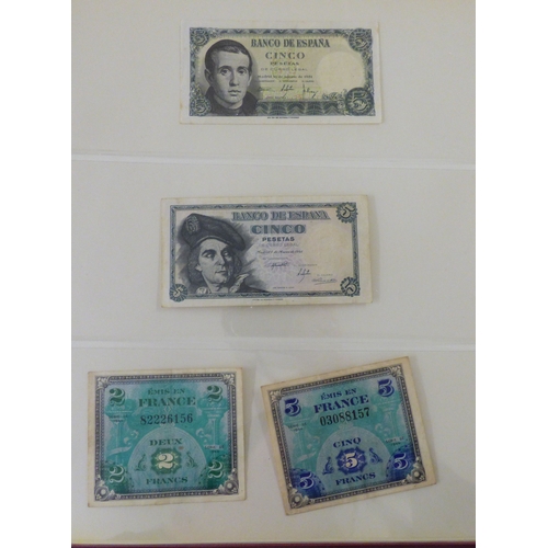 83 - An album of uncollated mainly British pre/post decimal bank notes, featuring &pound;1 and &pound;20