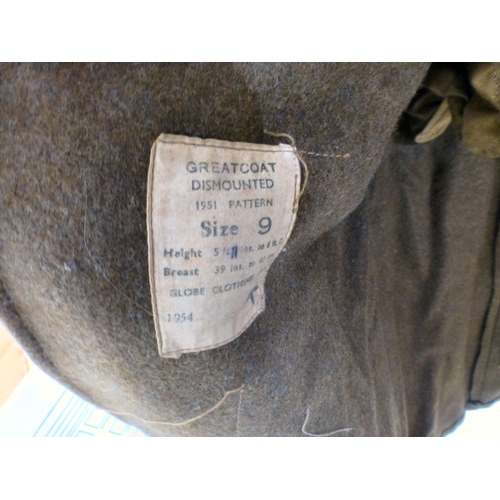 84 - A World War II period Army Great Coat&nbsp; Size 9&nbsp;&nbsp;(Please Note: this lot is subject to t... 