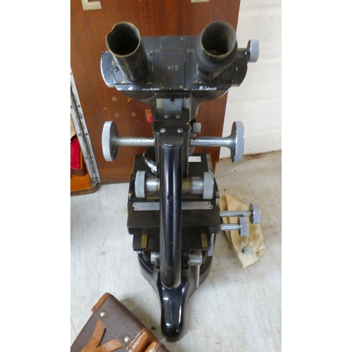 85 - A mixed lot: to include a W.Watson & Sons Ltd of London, model no.28764 x1.5 microscope